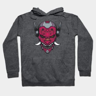 Futuristic Hannya Mask Hoodie